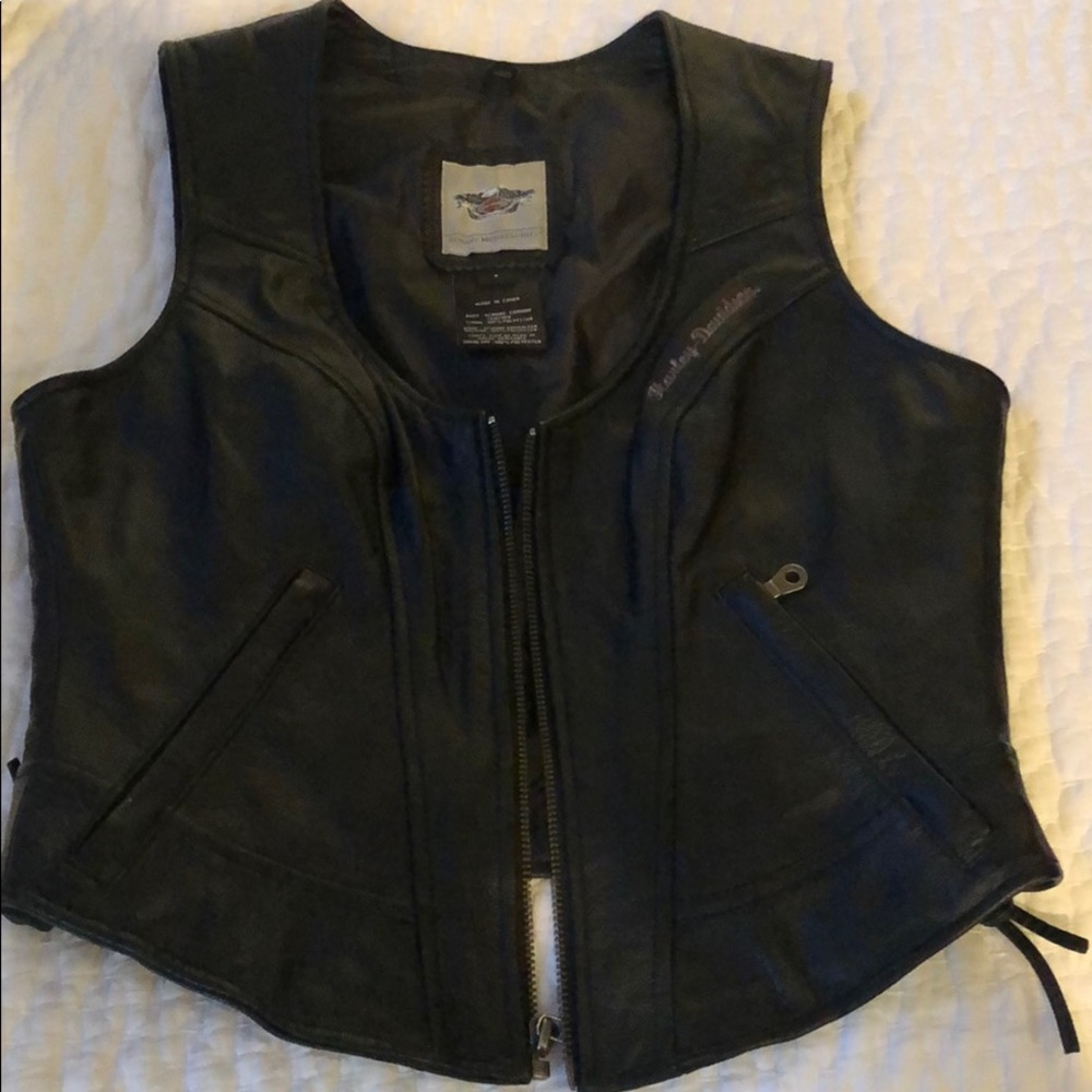 Harley Davidson leather vest